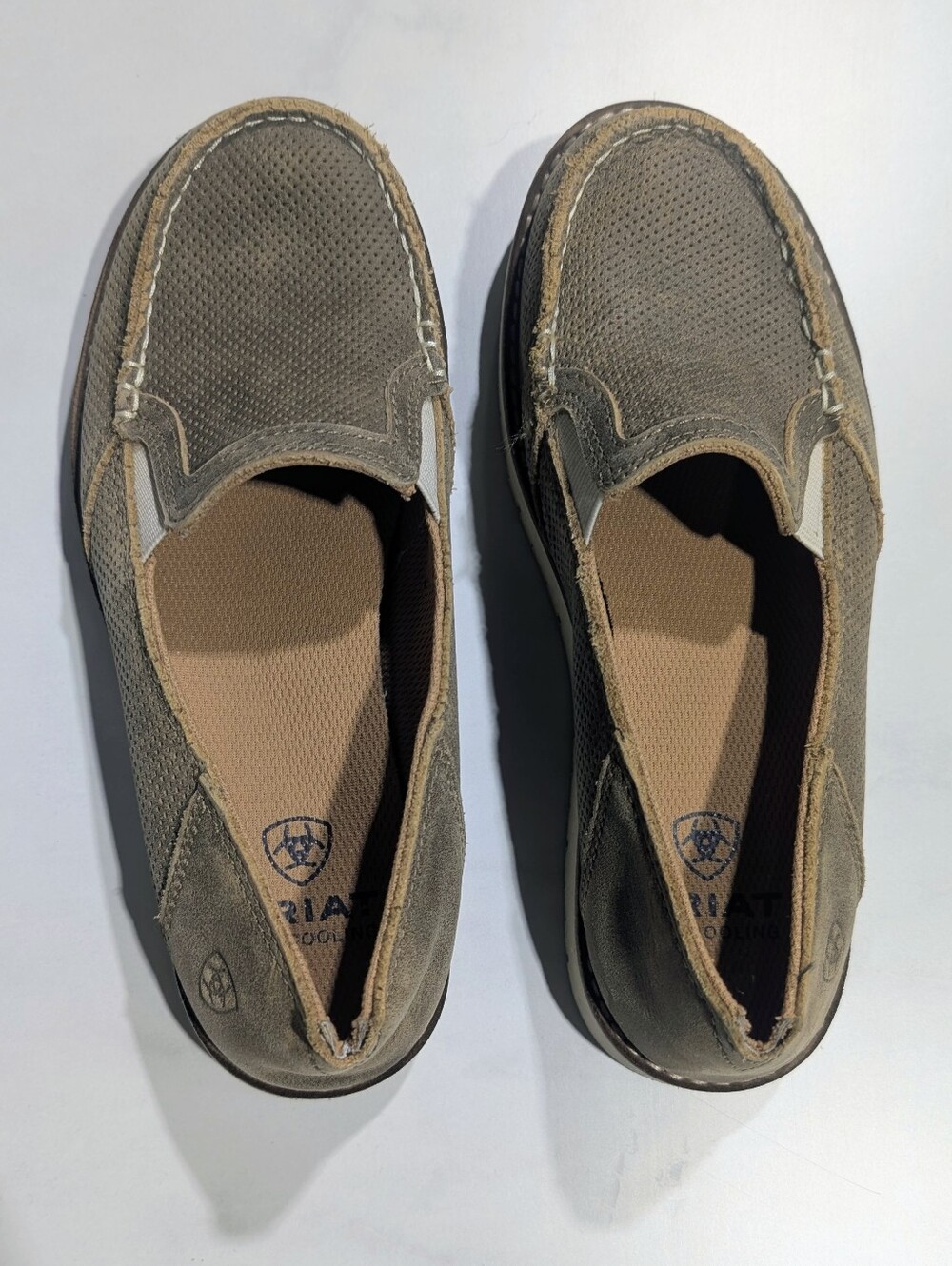 Ariat Women’s Slip-On Loafers in Olive Brown